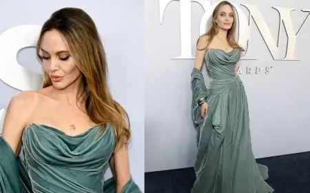 Angelina Jolie Reveals Off Her New Bird Tattoo on Her Chest on the Tony Awards 2024 Angelina Jolie Reveals Off Her New Bird Tattoo on Her Chest on the Tony Awards 2024