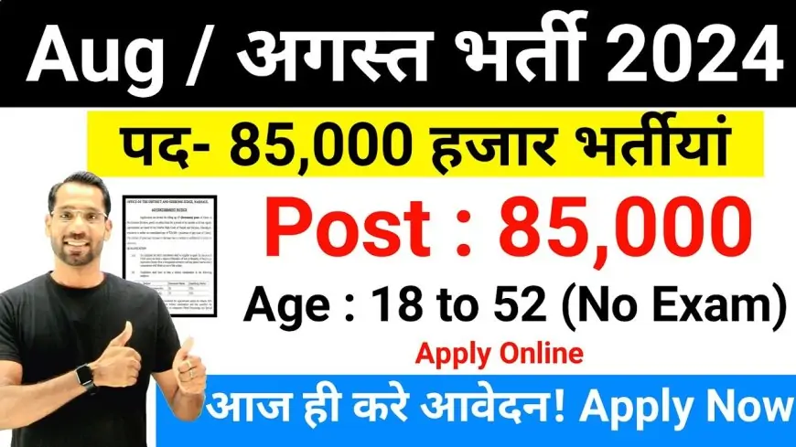 Top 6 Government Job Vacancy in August 2024